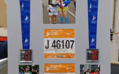 Custom Framing of Marathon Mementos