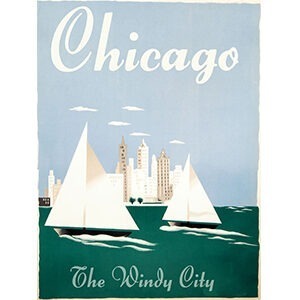 Chicago The Windy City by vintage Sohie