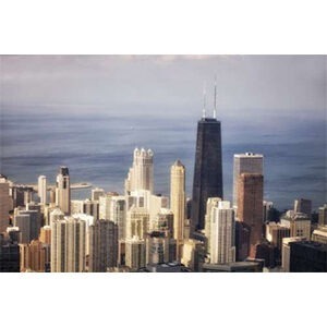 Chicago skyline color by Stein