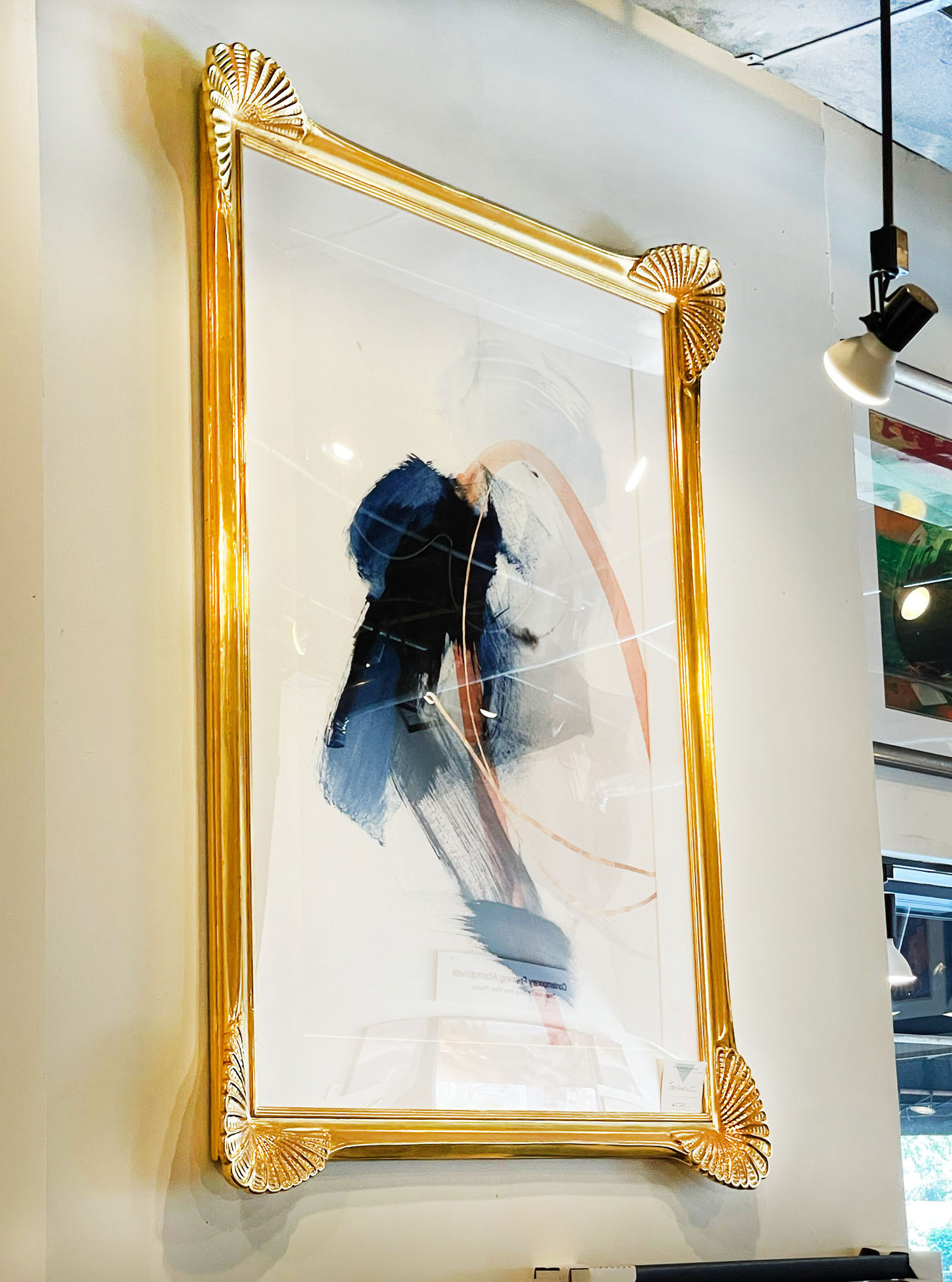 Custom Framing - Gold Frame with an art piece A Foreshadow II print by PI Studios