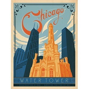 Water tower print